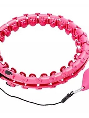 Adjustable Pink Smart Fitness Hula Hoop
